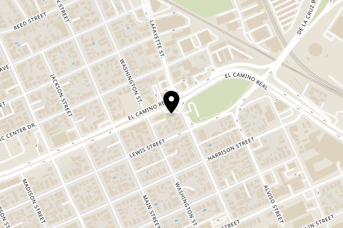 Map showing the location of Taqueria El Noa Noa Santa Clara on 930 CA-82 in Santa Clara